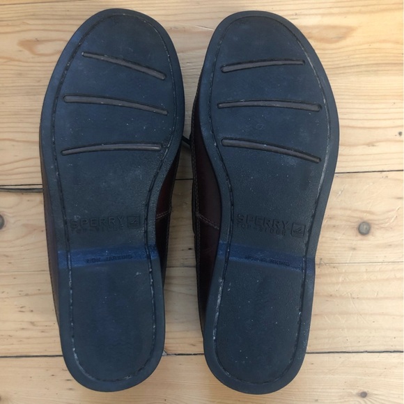 Sperry Men's Brown Leather Boat Mako Collection Shoes Size 10.5 - Picture 10 of 10